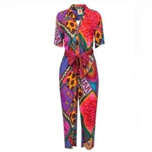 Farm Rio patchwork jumpsuit